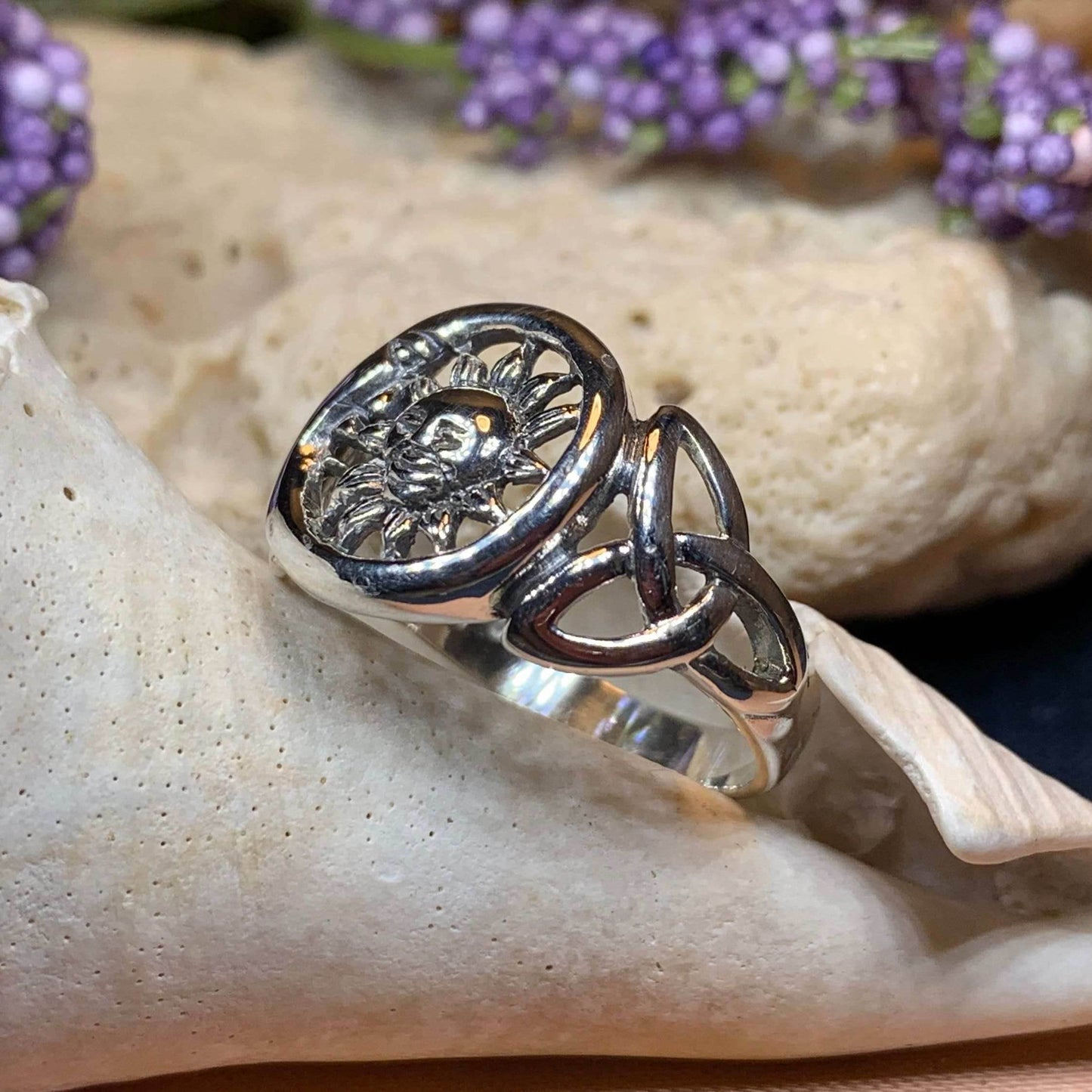 Celtic Sky Moon Ring - 5