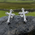 Faith Cross Stud Earrings