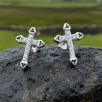 Faith Cross Stud Earrings