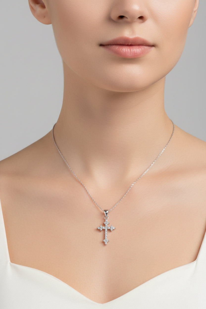 Cathedral Celtic Cross Necklace