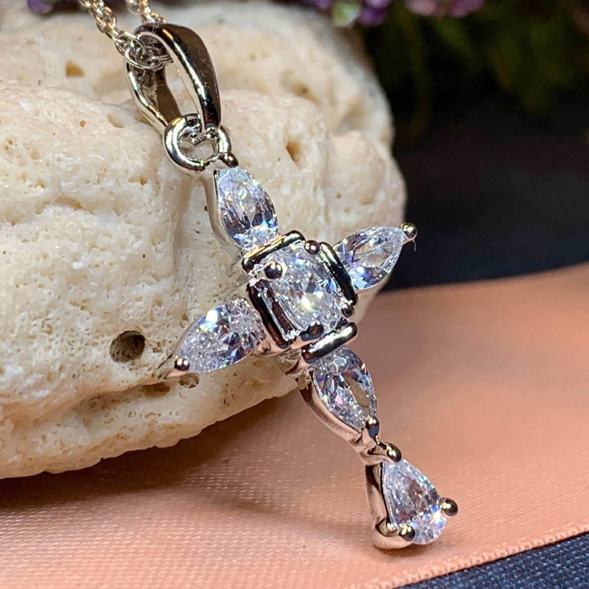 Clarice Celtic Cross Necklace - 18