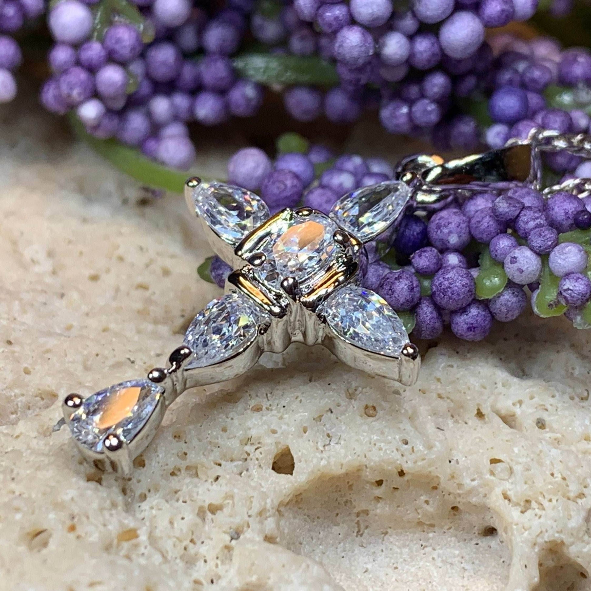 Clarice Celtic Cross Necklace - 18