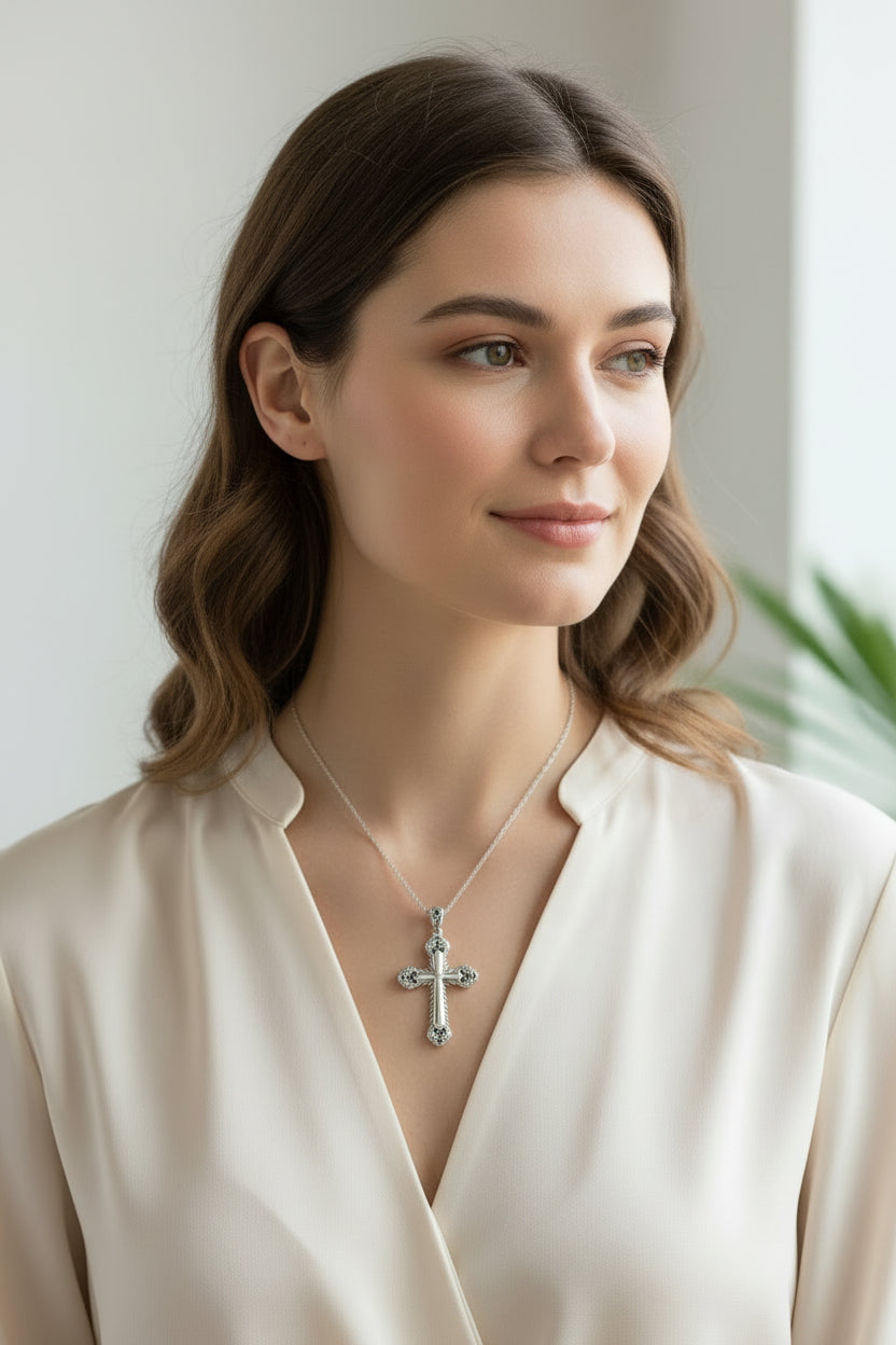 Serenity Celtic Cross Necklace
