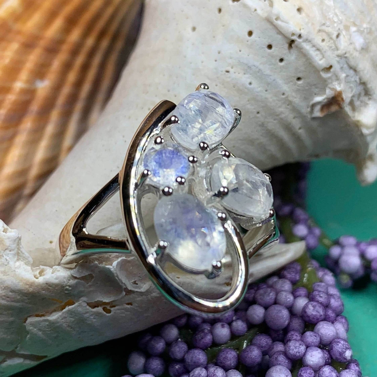 Talia Moonstone Ring - 5
