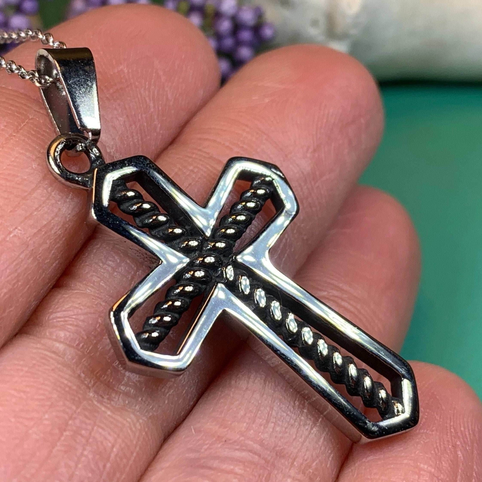 Bold Celtic Cross Necklace - 