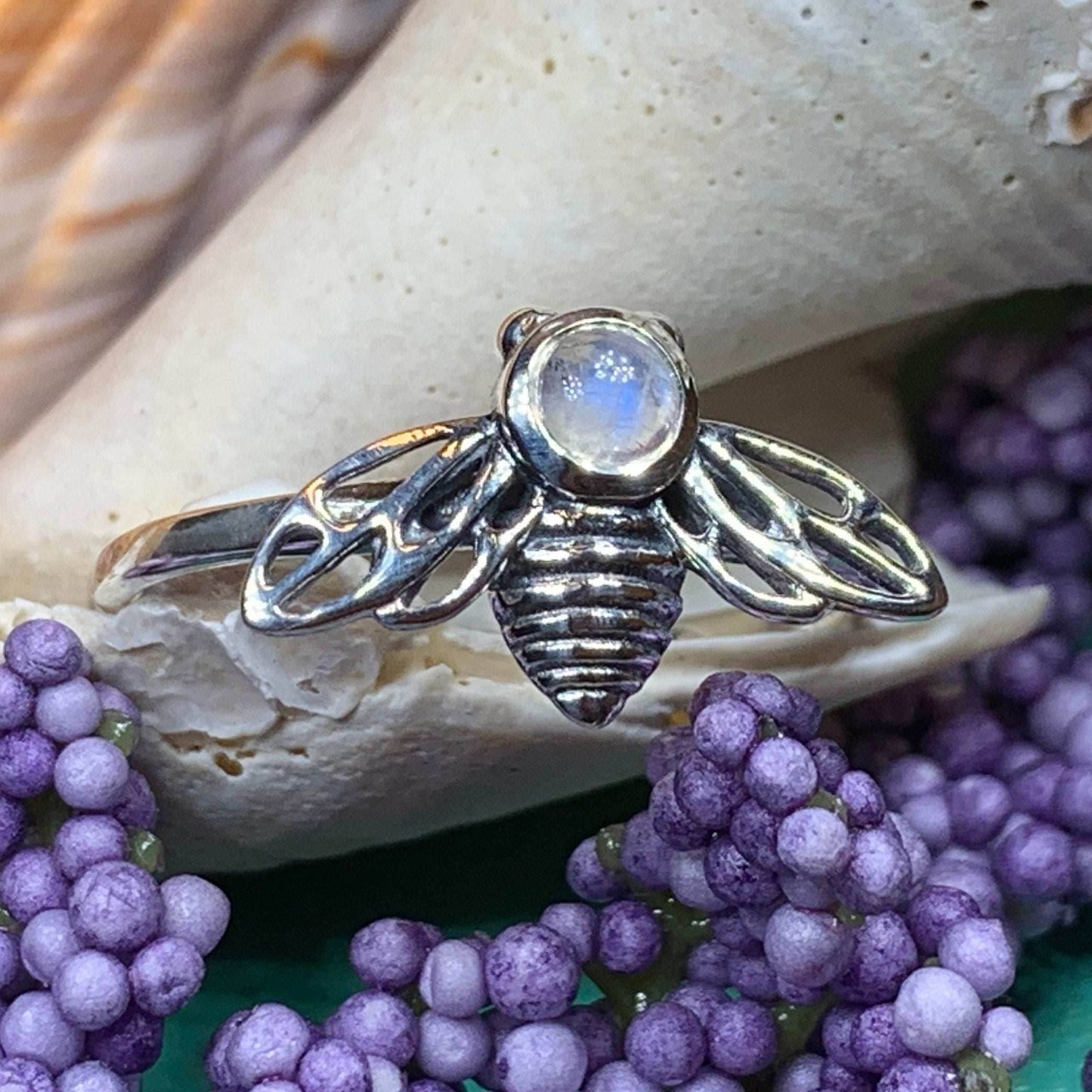 Tell the Bees Moonstone Ring - 5