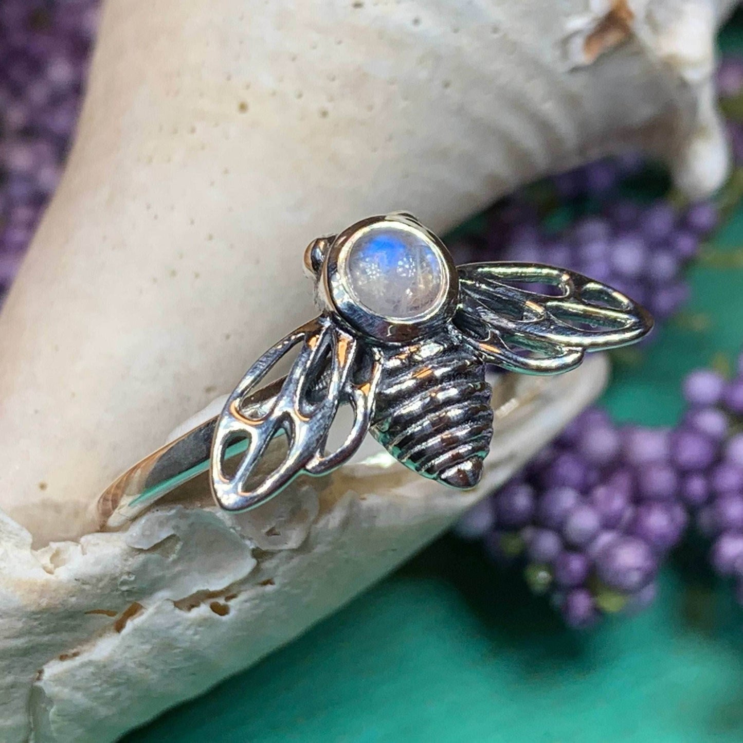 Tell the Bees Moonstone Ring - 5