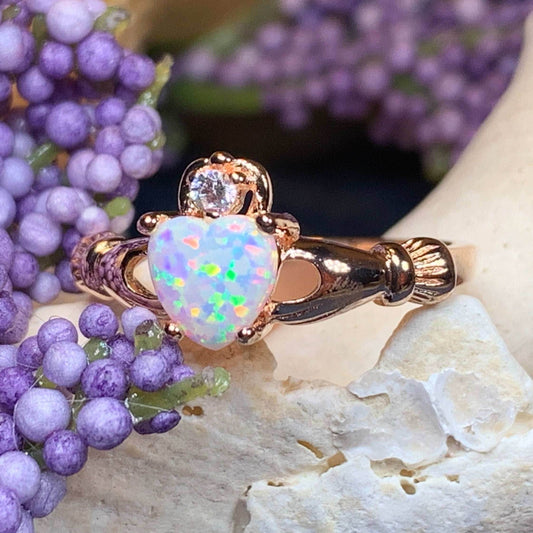 Raynette Claddagh Opal Ring - 4