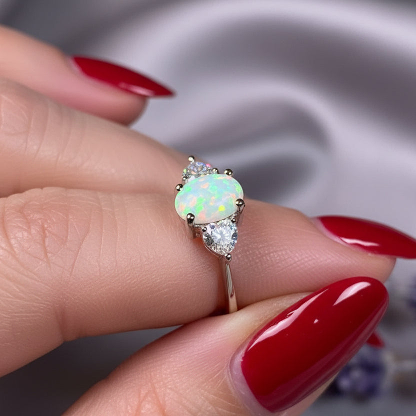 Enya Opal Celtic Ring