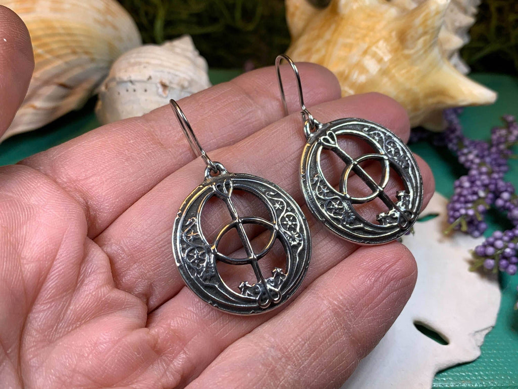Pewter Chalice Well Earrings - 