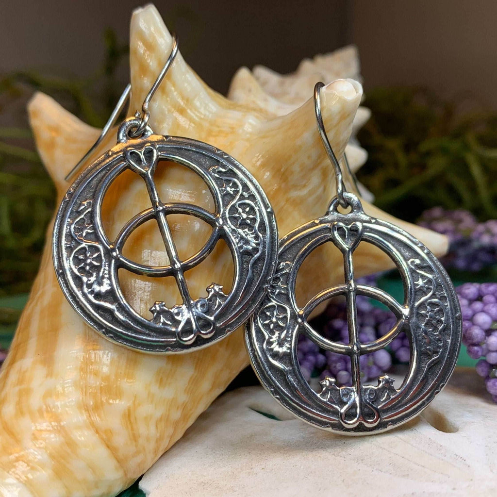 Pewter Chalice Well Earrings - 