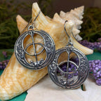 Pewter Chalice Well Earrings - 
