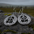 Pewter Chalice Well Earrings