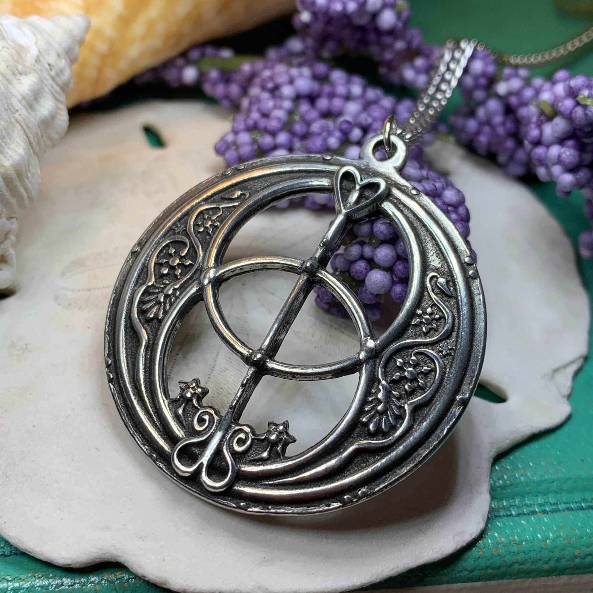 Pewter Chalice Well Necklace - 