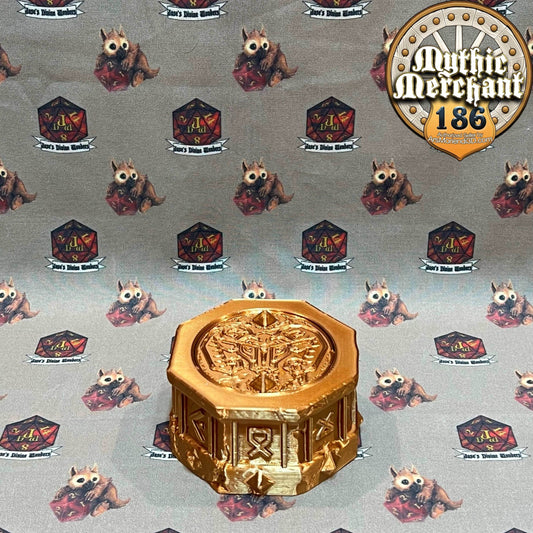 Dwarf Dice Case from Ars Moriendi 3D - Dungeons and Dragons, Pathfinder, TTRPG, Dice Cup/Roller - Black