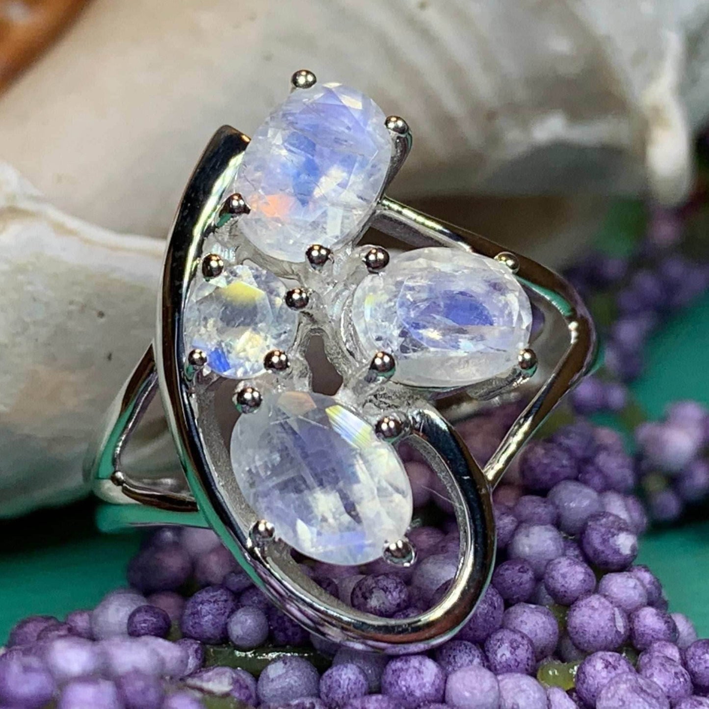 Talia Moonstone Ring - 5