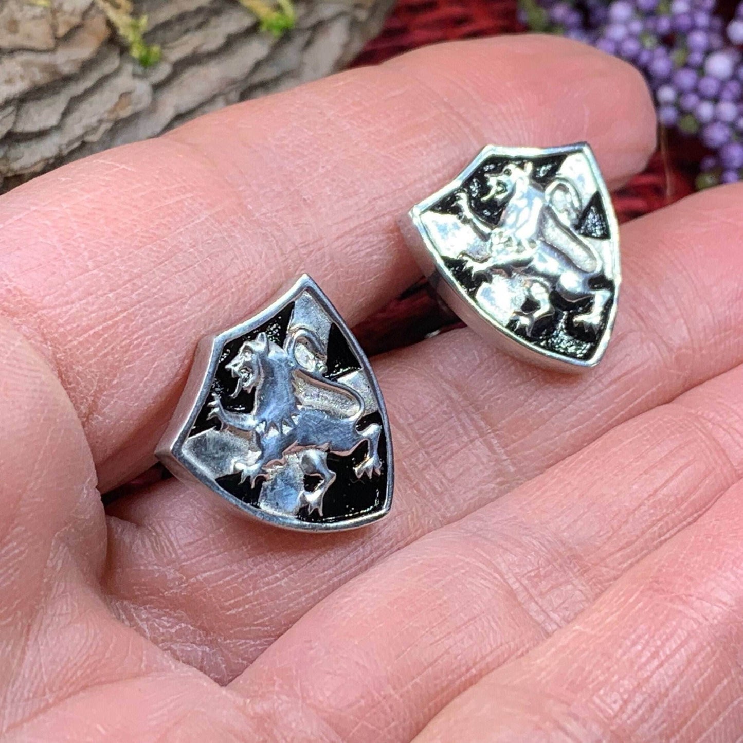 Lion of Scotland Shield Cuff Links - 