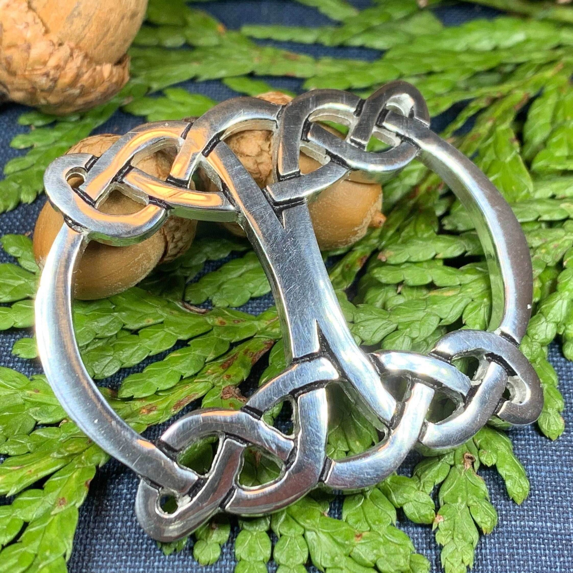 Celtic Knot Scarf Ring - 