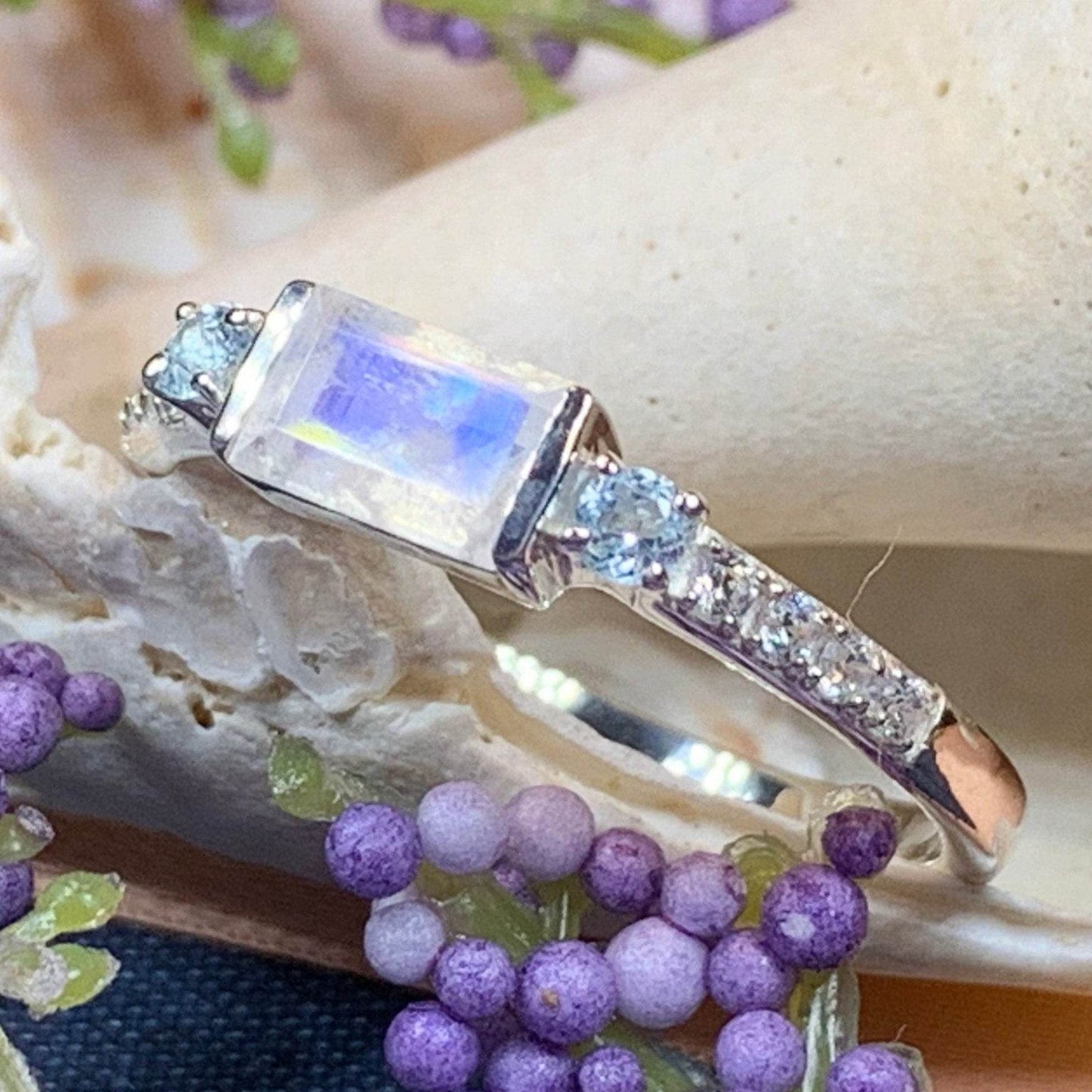 Nyna Moonstone Ring - 5