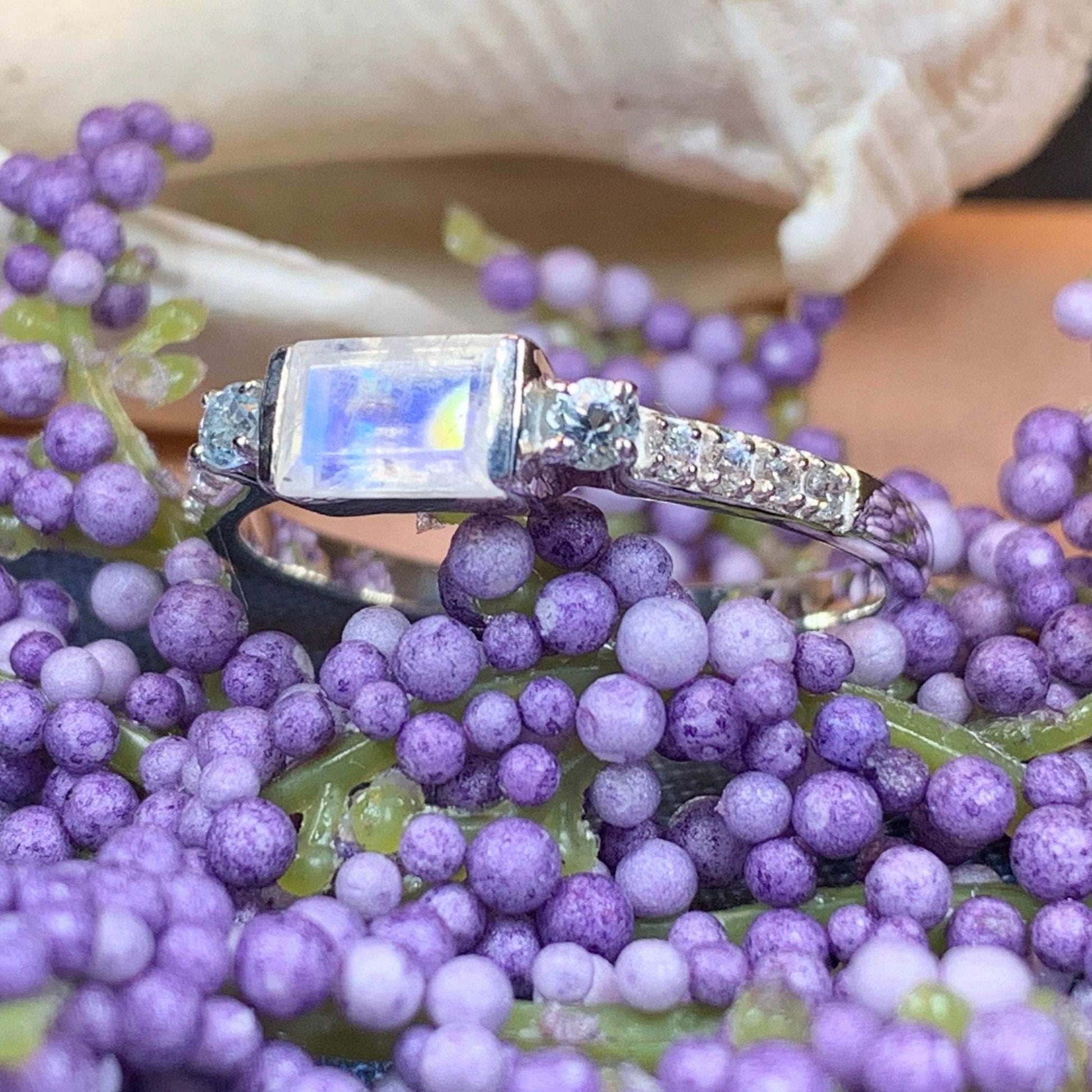Nyna Moonstone Ring - 5