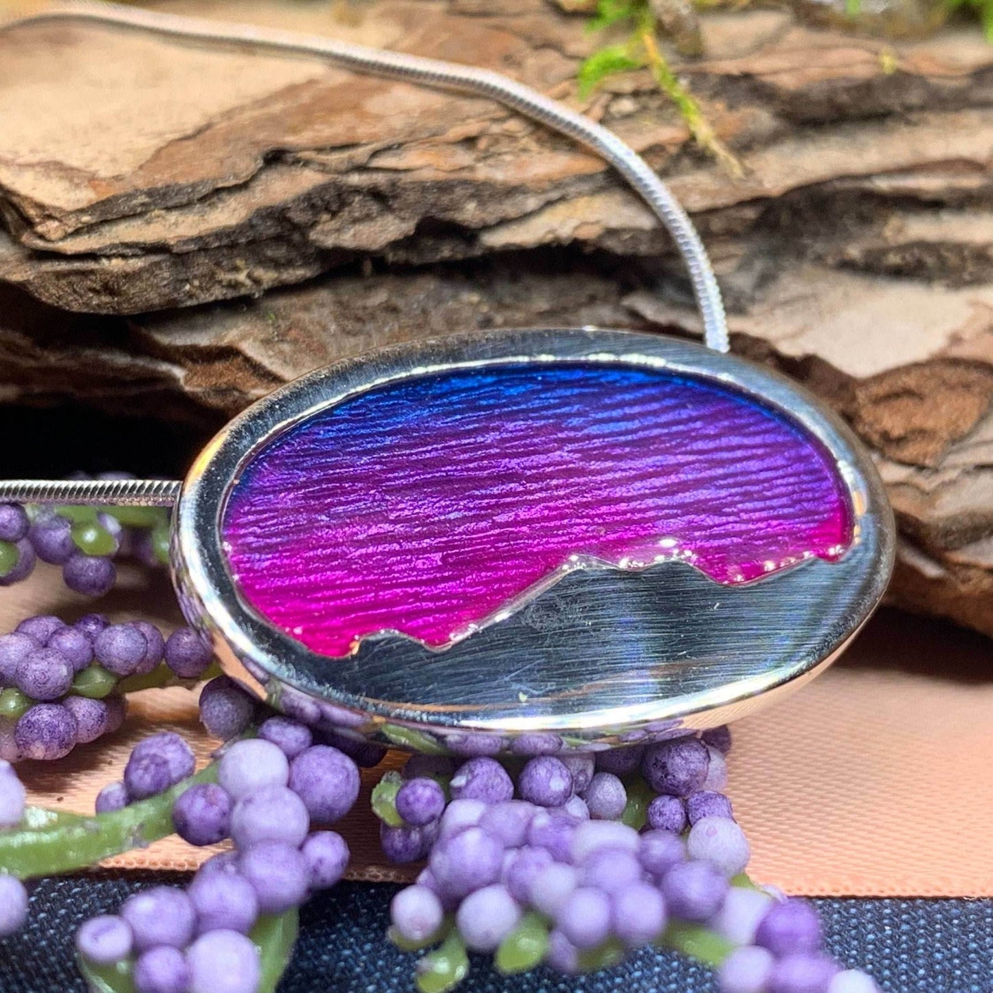 Purple Skies Northern Lights Necklace - 18