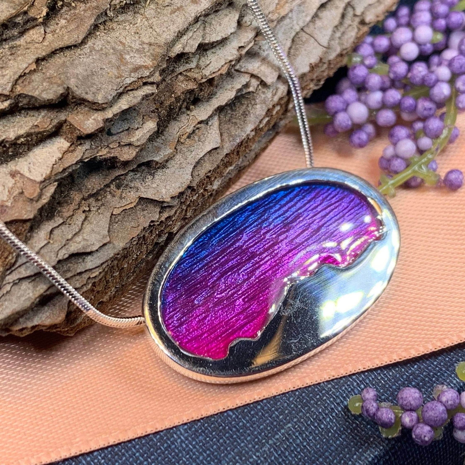 Purple Skies Northern Lights Necklace - 18