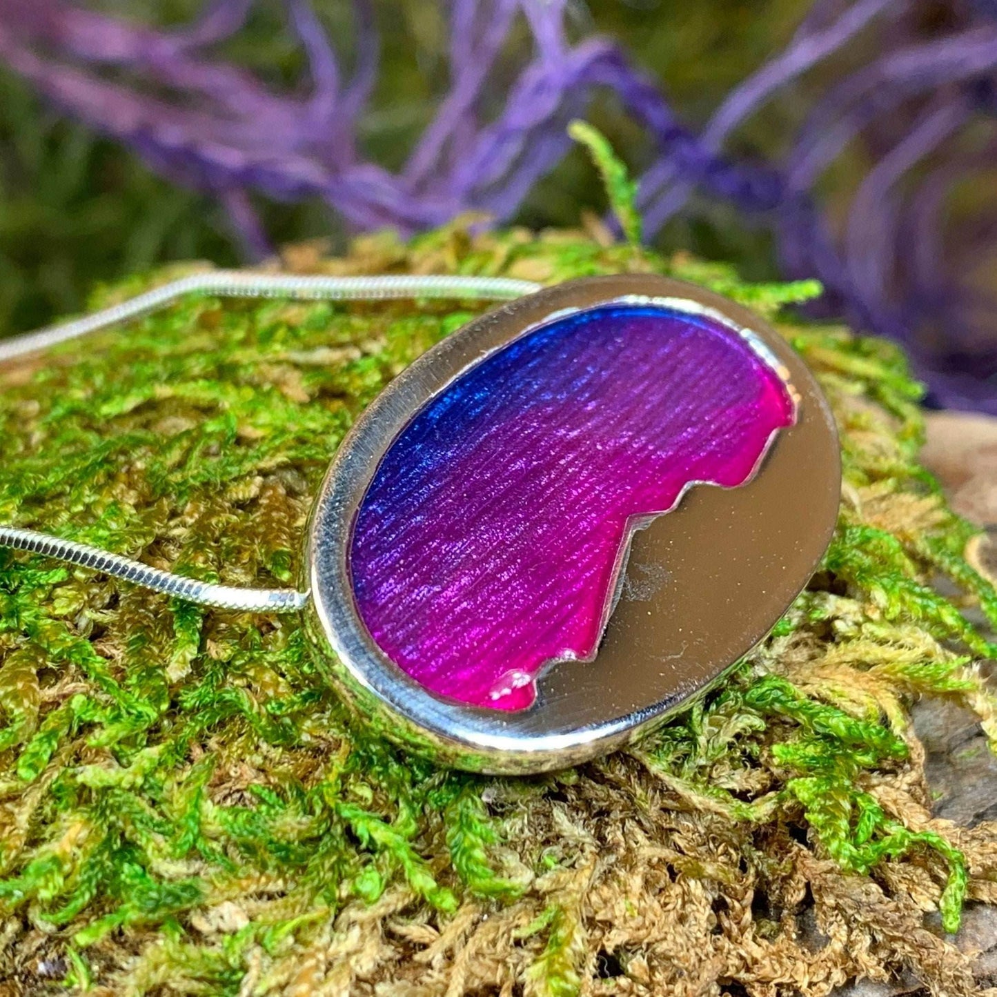Purple Skies Northern Lights Necklace - 18