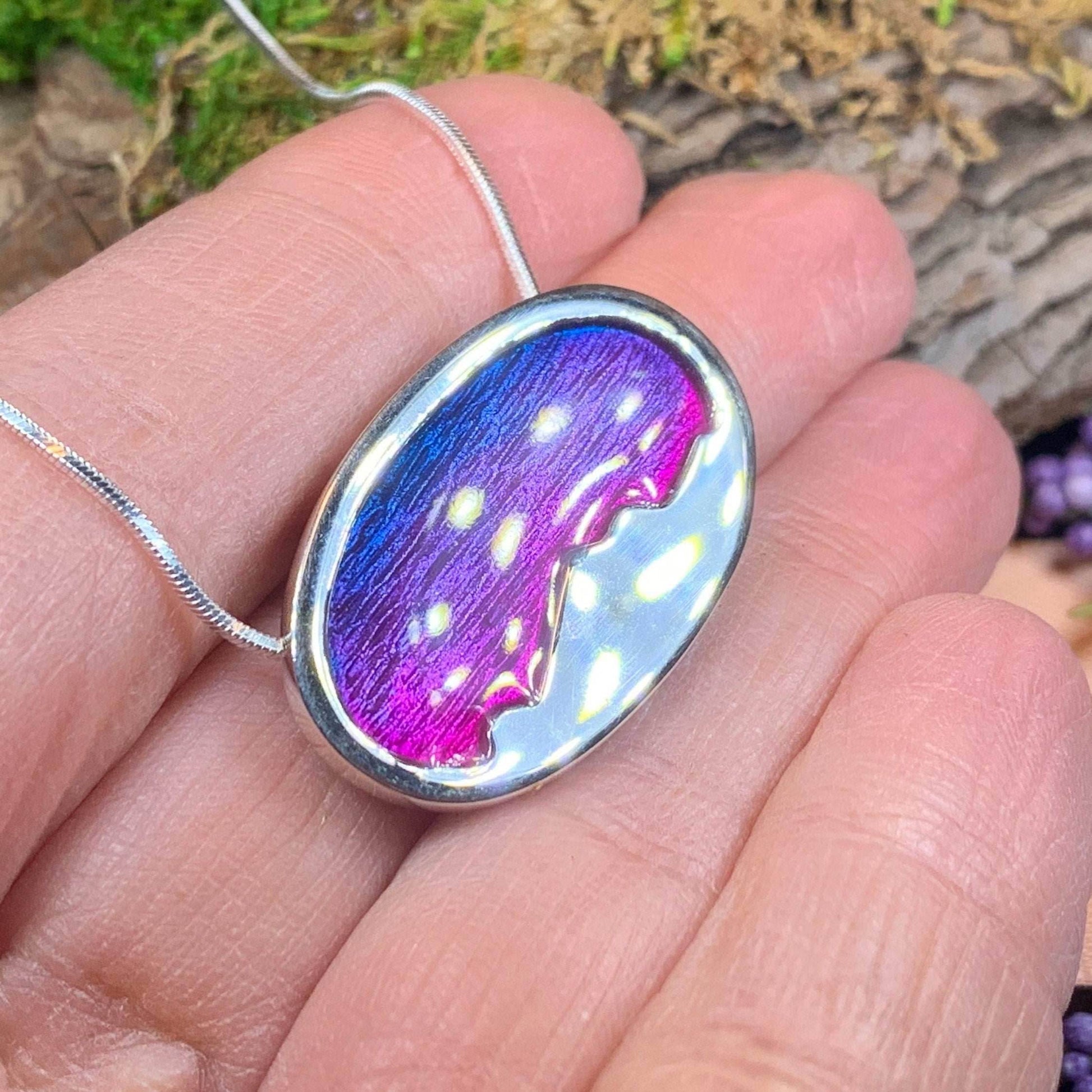 Purple Skies Northern Lights Necklace - 18