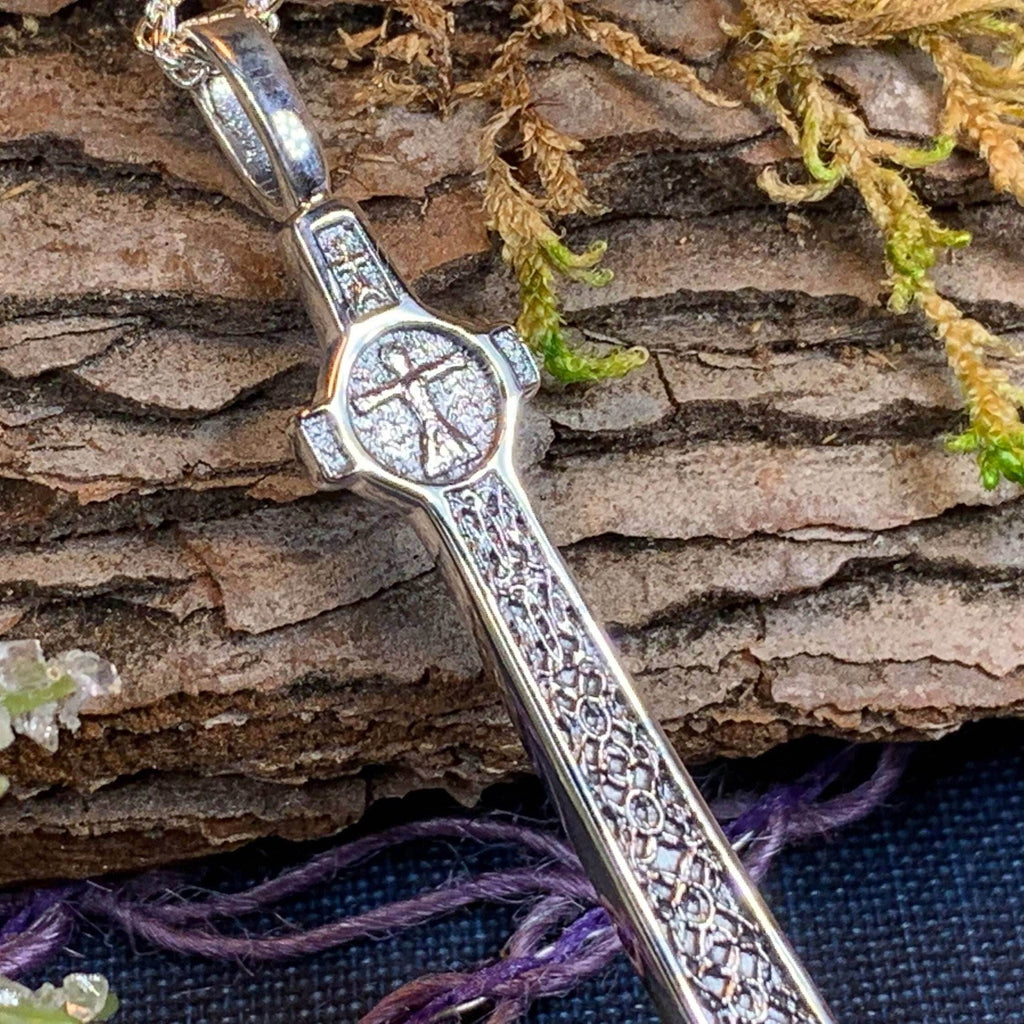 Scottish McLean's Celtic Cross Necklace - 18