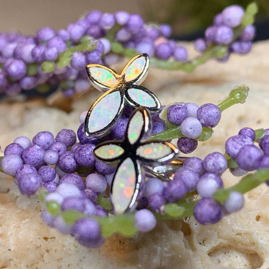 Opal Cross Earrings - 