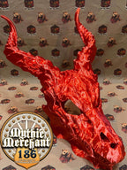 Dragon Skull Dice Tower from Ars Moriendi 3D - With Horn Lids / Black
