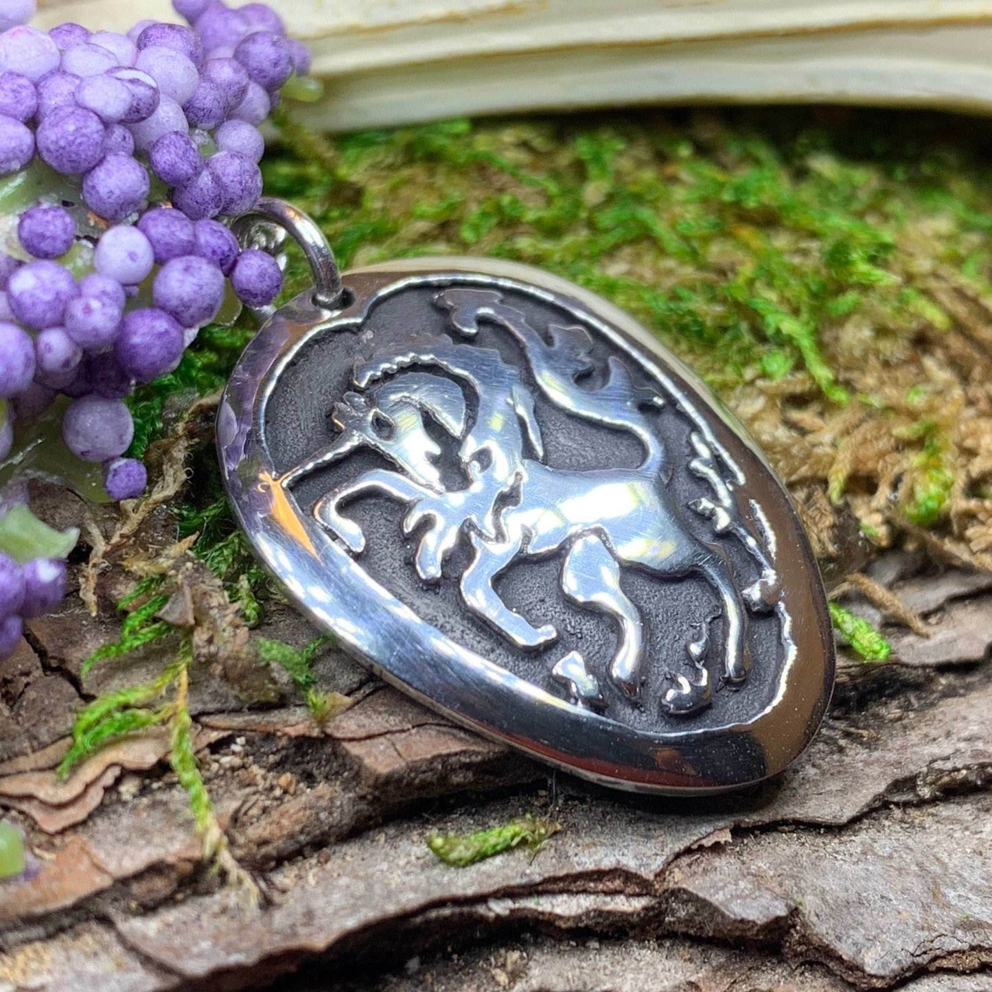 Unicorn of Scotland Pewter Necklace - 