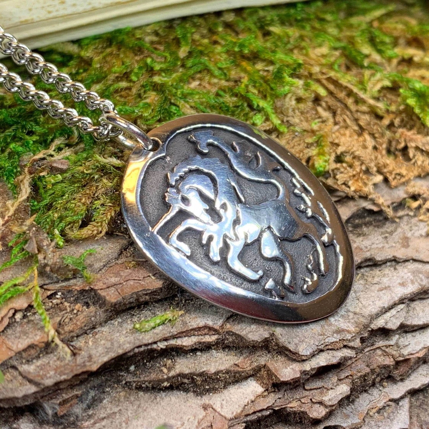 Unicorn of Scotland Pewter Necklace - 