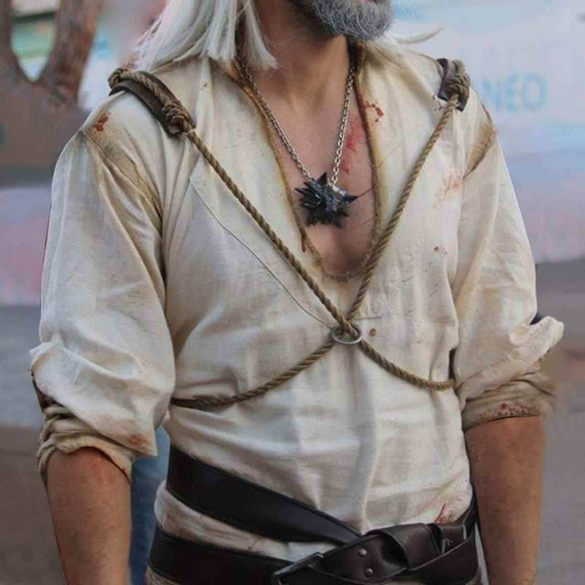 Witcher Geralt's white shirt - S