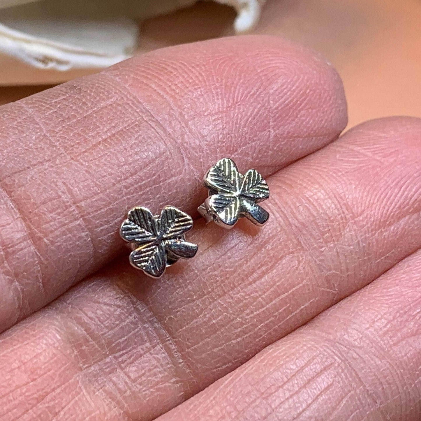 Cheery Shamrock Stud Earrings - 