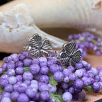 Cheery Shamrock Stud Earrings - 