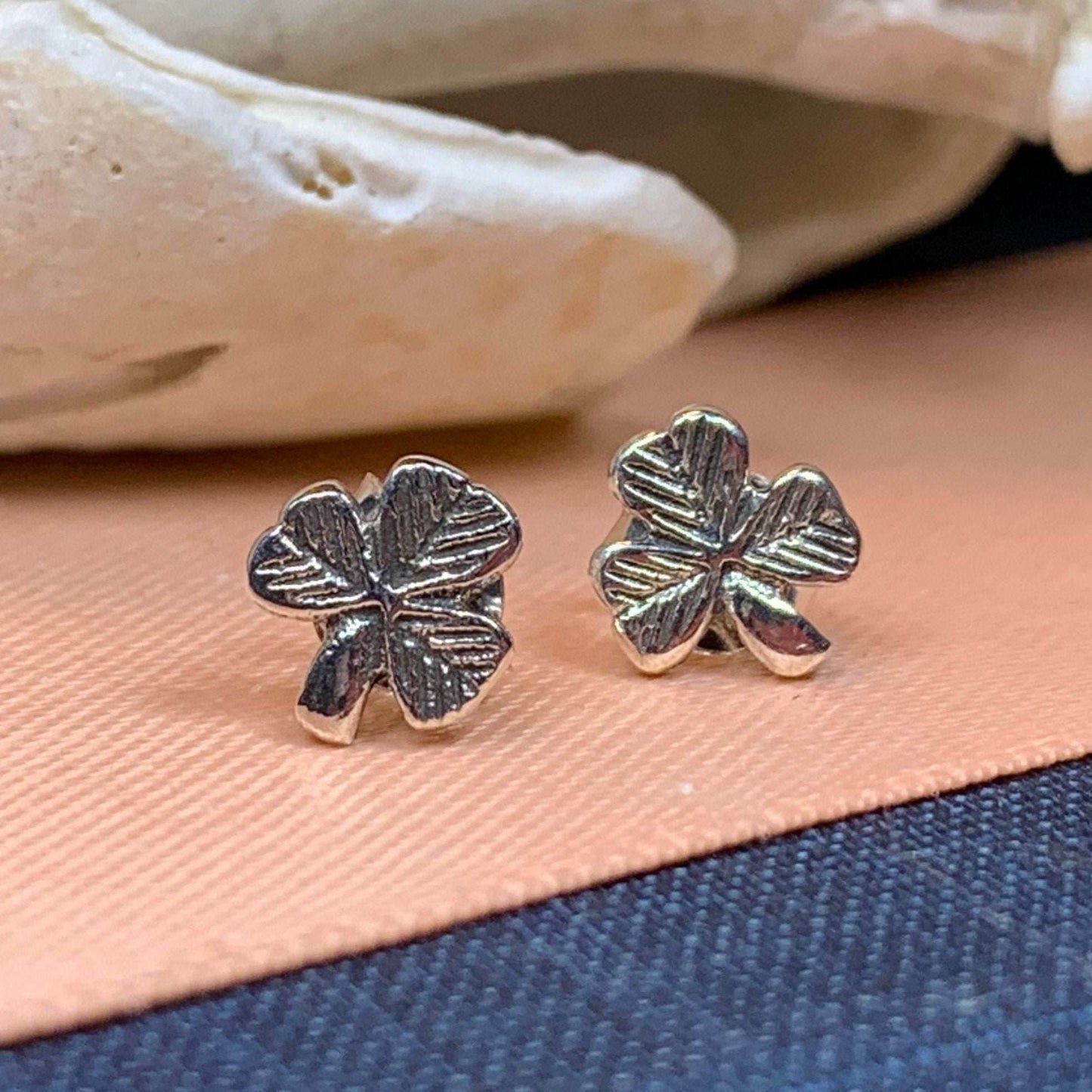 Cheery Shamrock Stud Earrings - 
