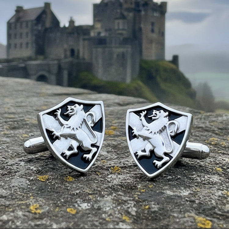 Lion of Scotland Shield Cuff Links