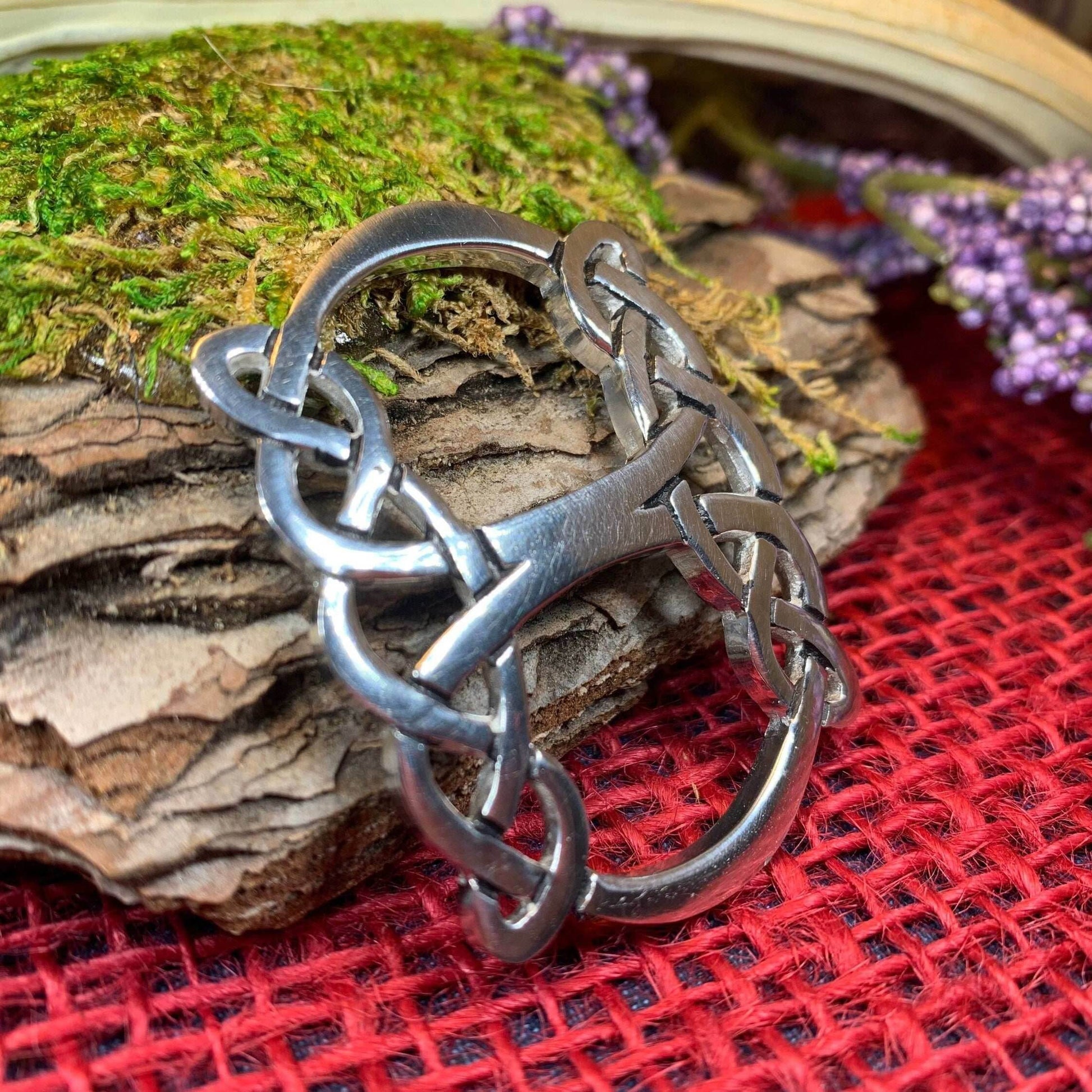 Celtic Knot Scarf Ring - 
