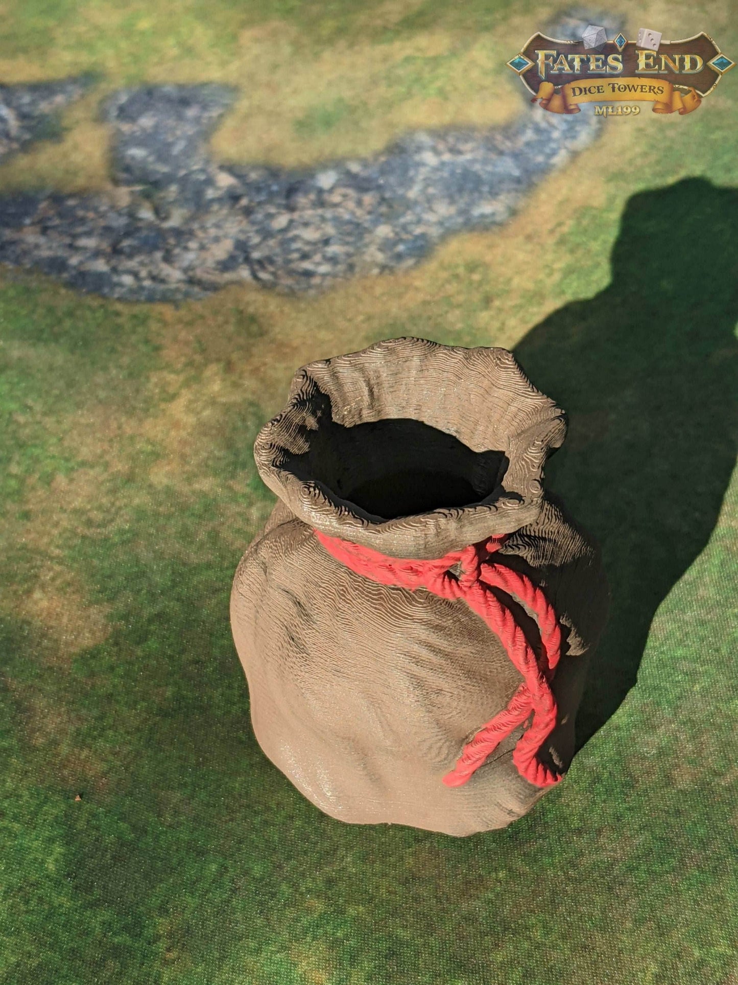 Bag of Holding 3D Printed Dice Jail | RPG Dice Vault | D20 Storage Box | Player Gift - Store Your Dice in Enchanted Depths Beyond Reality! - Black / Yes- Include Random Dice Set