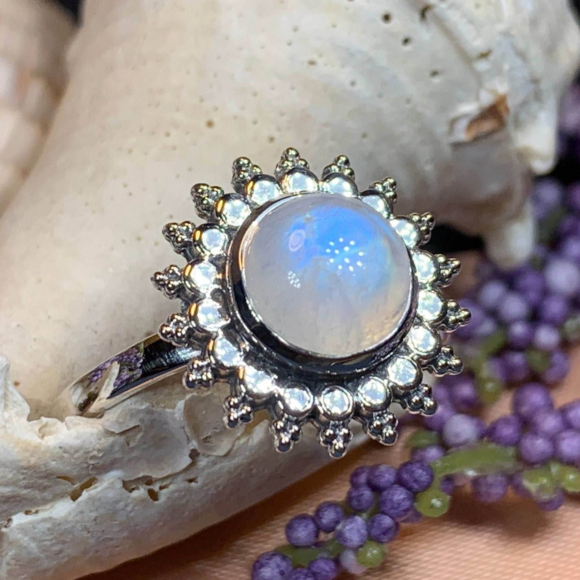 Sunyana Moonstone Sun Ring - 6