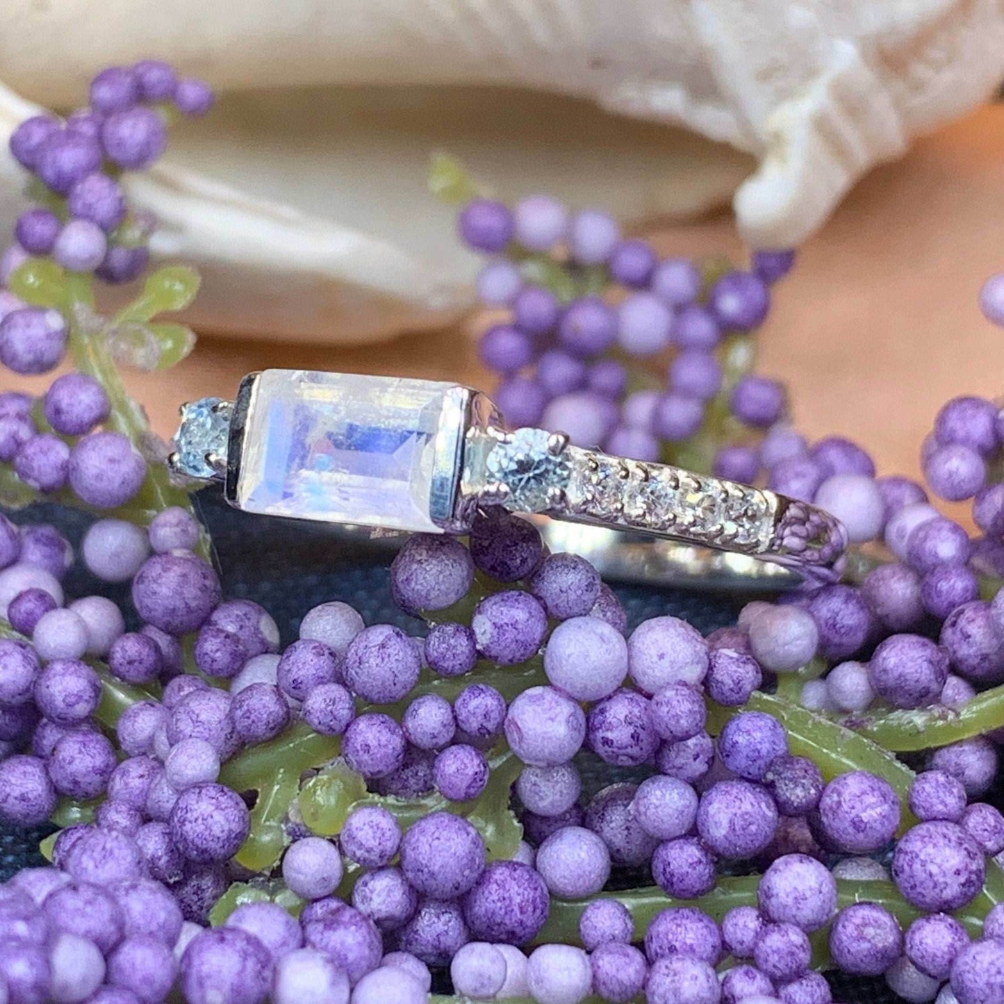 Nyna Moonstone Ring - 5