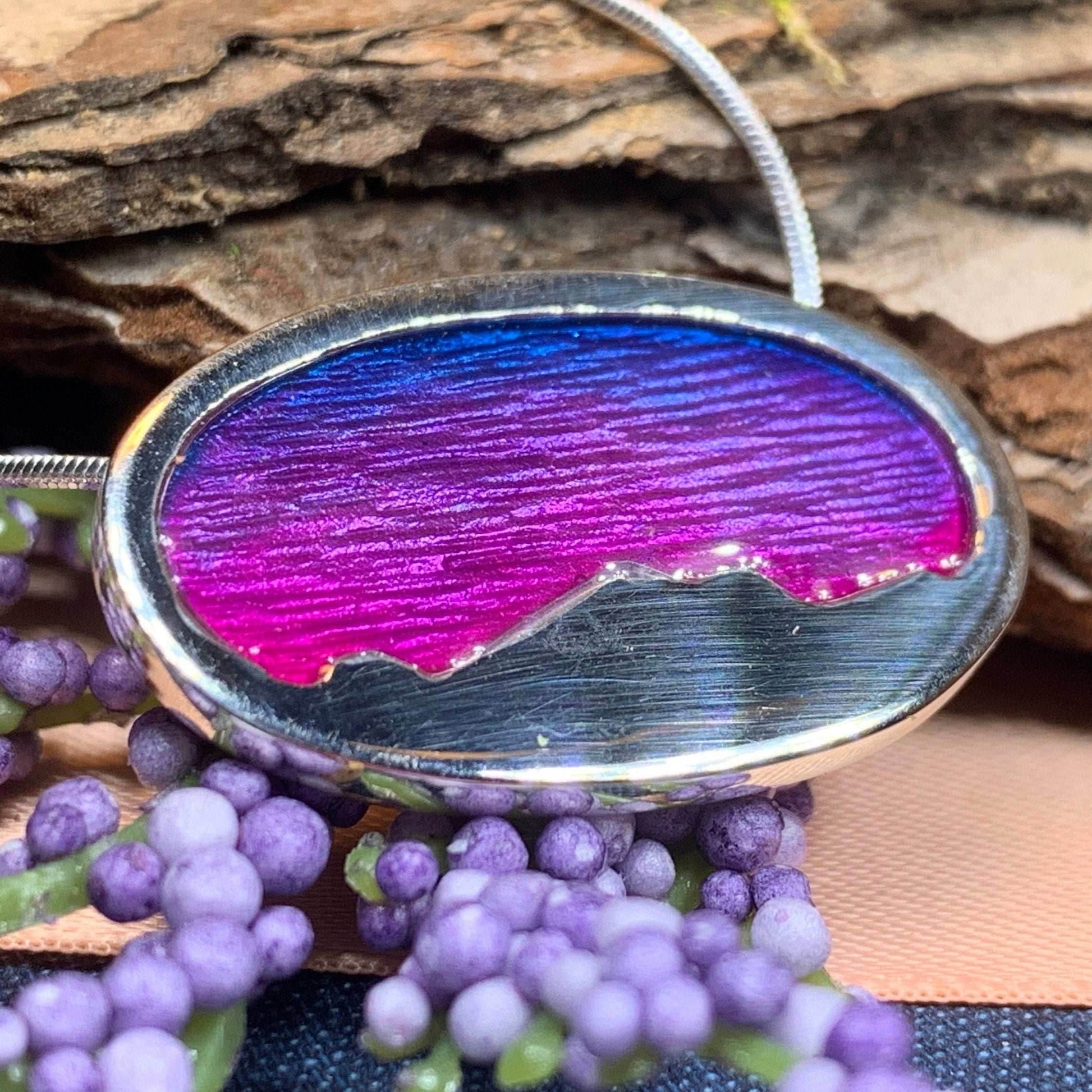Purple Skies Northern Lights Necklace - 18