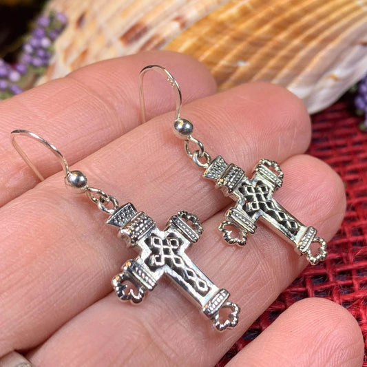 Celtic Cross Earrings - 