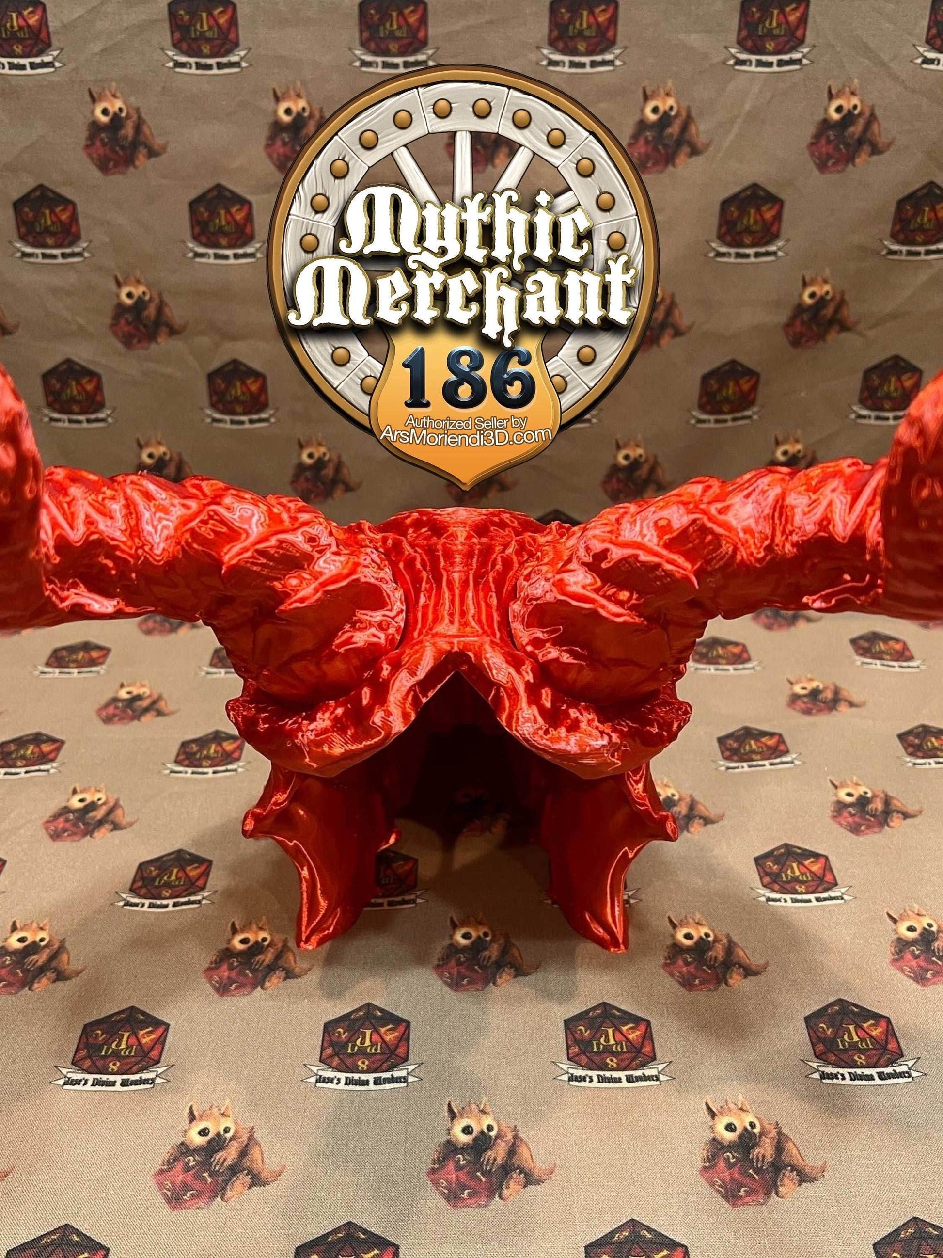 Dragon Skull Dice Tower from Ars Moriendi 3D - With Horn Lids / Black