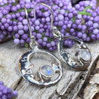 Serenade Crescent Moon Earrings - Moonstone