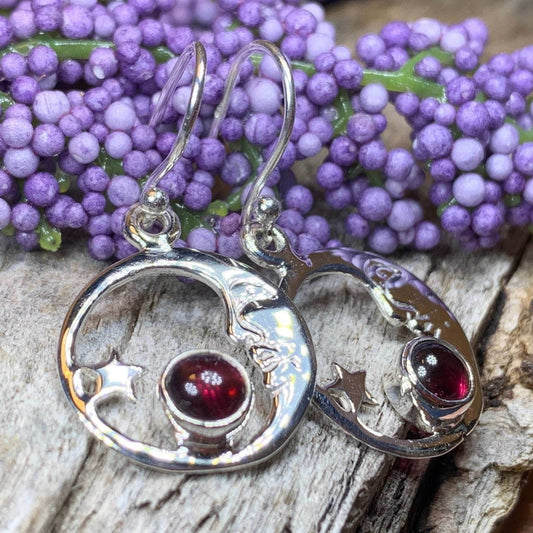 Serenade Crescent Moon Earrings - Moonstone