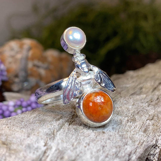 Summer Garden Bee Ring - 7