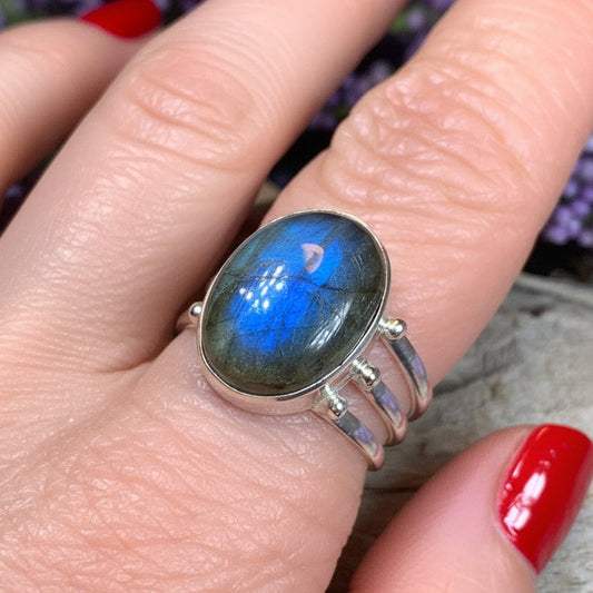 Celtic Mystic Labradorite Ring