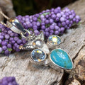 Blue Sky Owl Necklace - 18